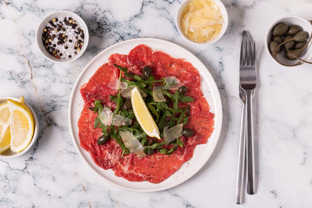 Carpaccio z polędwicy wołowej